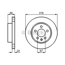 Гальмівний диск BOSCH 0 986 479 B53