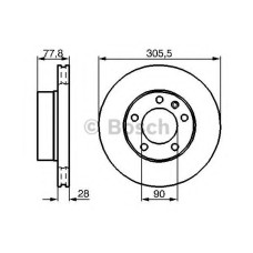 Гальмівний диск BOSCH 0 986 479 B59