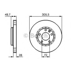 Гальмівний диск BOSCH 0 986 479 B69
