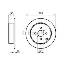 Гальмівний диск BOSCH 0 986 479 B71