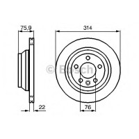 Гальмівний диск BOSCH 0 986 479 B72