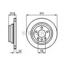 Гальмівний диск BOSCH 0 986 479 B72