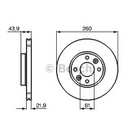 Гальмівний диск BOSCH 0 986 479 B73