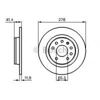 Гальмівний диск BOSCH 0 986 479 B74