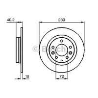 Гальмівний диск BOSCH 0 986 479 B77
