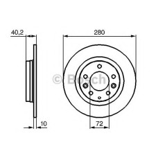 Гальмівний диск BOSCH 0 986 479 B77