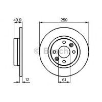Гальмівний диск BOSCH 0 986 479 B79