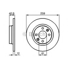 Гальмівний диск BOSCH 0 986 479 B79