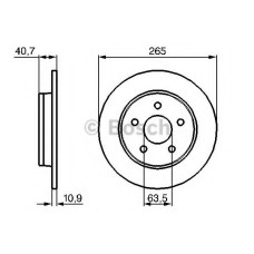 Гальмівний диск BOSCH 0 986 479 B80