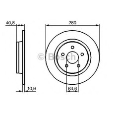 Гальмівний диск BOSCH 0 986 479 B81