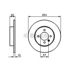 Гальмівний диск BOSCH 0 986 479 B85