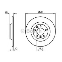 Гальмівний диск BOSCH 0 986 479 B86
