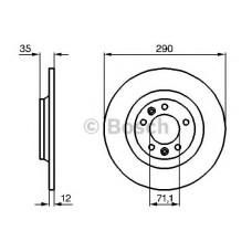 Гальмівний диск BOSCH 0 986 479 B86