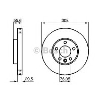 Гальмівний диск BOSCH 0 986 479 B88