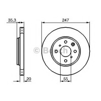 Гальмівний диск BOSCH 0 986 479 B91