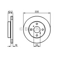 Гальмівний диск BOSCH 0 986 479 B92