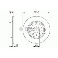 Гальмівний диск BOSCH 0 986 479 B93