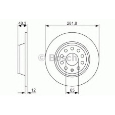 Гальмівний диск BOSCH 0 986 479 B93