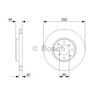 Гальмівний диск BOSCH 0 986 479 B98
