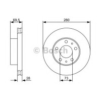 Гальмівний диск BOSCH 0 986 479 B99