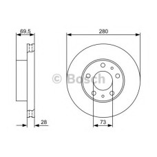 Гальмівний диск BOSCH 0 986 479 B99