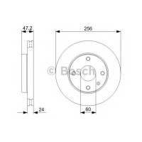 Гальмівний диск BOSCH 0 986 479 C01