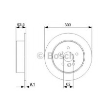 Гальмівний диск BOSCH 0 986 479 C02