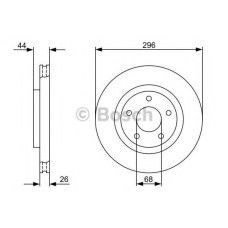 Гальмівний диск BOSCH 0 986 479 C04
