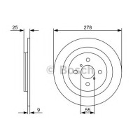 Гальмівний диск BOSCH 0 986 479 C05