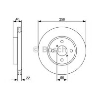 Гальмівний диск BOSCH 0 986 479 C06