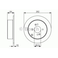 Гальмівний диск BOSCH 0 986 479 C08