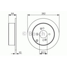 Гальмівний диск BOSCH 0 986 479 C08