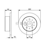 Гальмівний диск BOSCH 0 986 479 C10