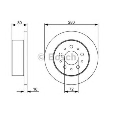 Гальмівний диск BOSCH 0 986 479 C10