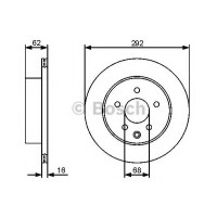 Гальмівний диск BOSCH 0 986 479 C12