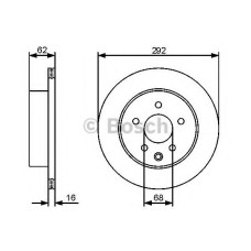 Гальмівний диск BOSCH 0 986 479 C12