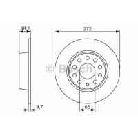 Гальмівний диск BOSCH 0 986 479 C20