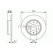 Гальмівний диск BOSCH 0 986 479 C20