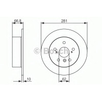 Гальмівний диск BOSCH 0 986 479 C21