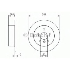 Гальмівний диск BOSCH 0 986 479 C21