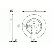 Гальмівний диск BOSCH 0 986 479 C22