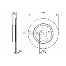 Гальмівний диск BOSCH 0 986 479 C22