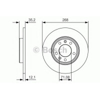 Гальмівний диск BOSCH 0 986 479 C24