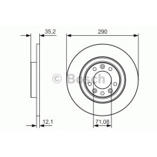 Гальмівний диск BOSCH 0 986 479 C25