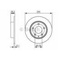 Гальмівний диск BOSCH 0 986 479 C26