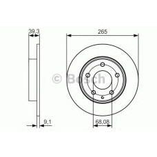 Гальмівний диск BOSCH 0 986 479 C26