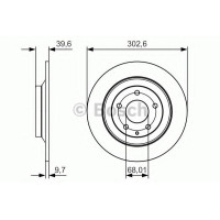 Гальмівний диск BOSCH 0 986 479 C28