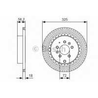 Гальмівний диск BOSCH 0 986 479 C30
