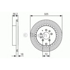 Гальмівний диск BOSCH 0 986 479 C30