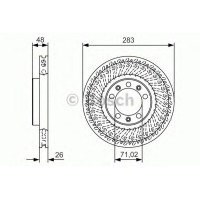 Гальмівний диск BOSCH 0 986 479 C33